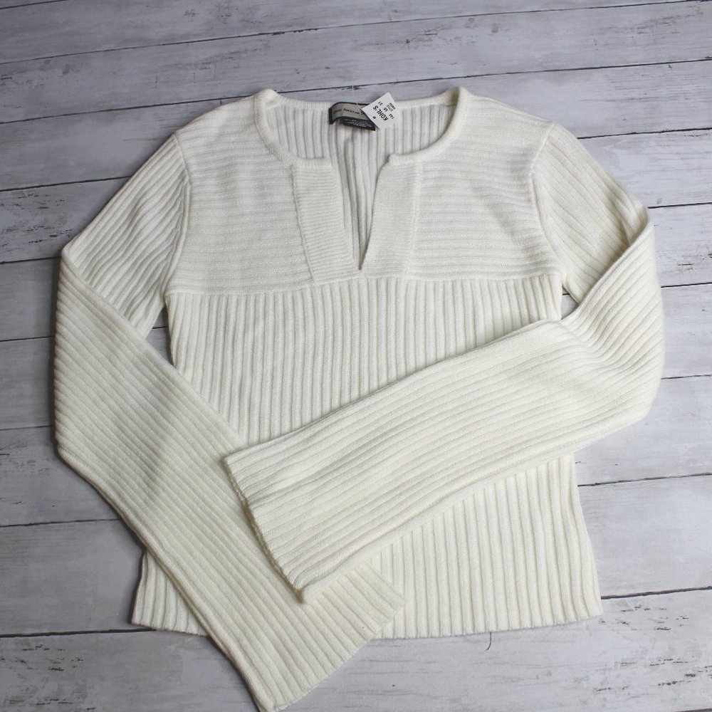 Great American Sweater Co Women's Pullover Sweater Size M Retro Off White